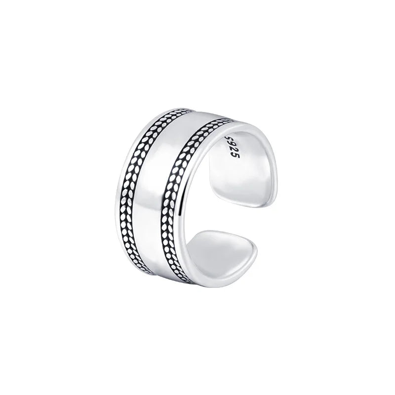 925 Sterling Silver Curve Ring