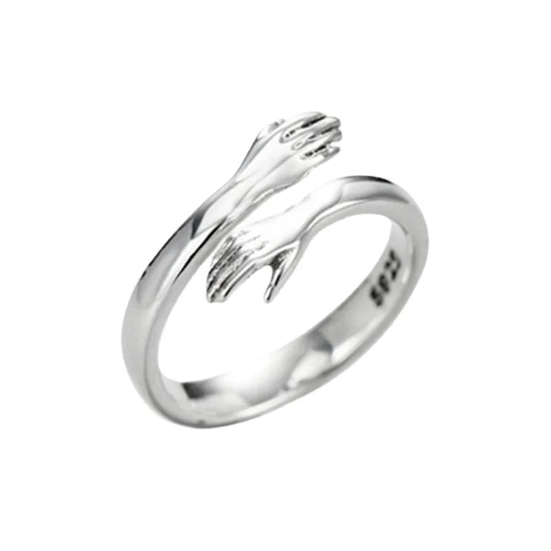 925 Sterling Silver Hugs Ring