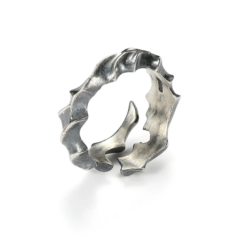925 Sterling Silver Flame Ring