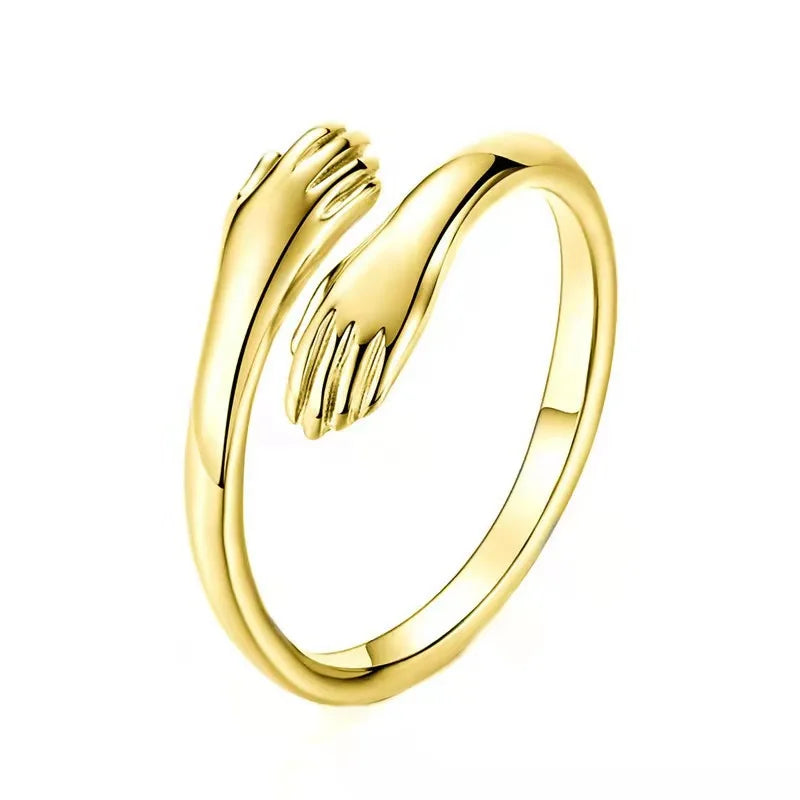 925 Sterling Silver Hugs Ring
