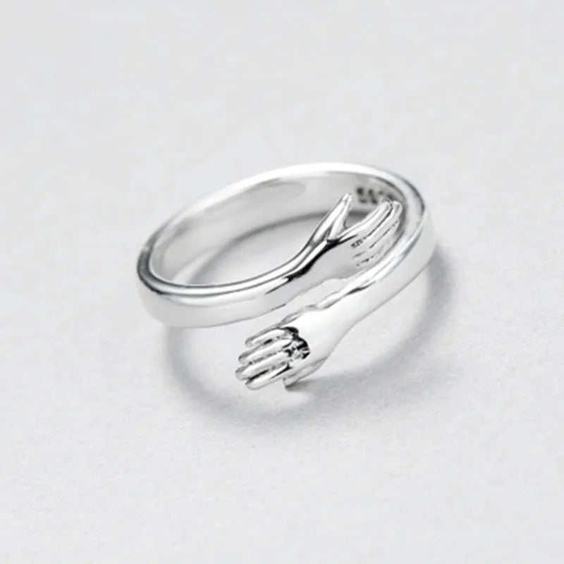 925 Sterling Silver Hugs Ring