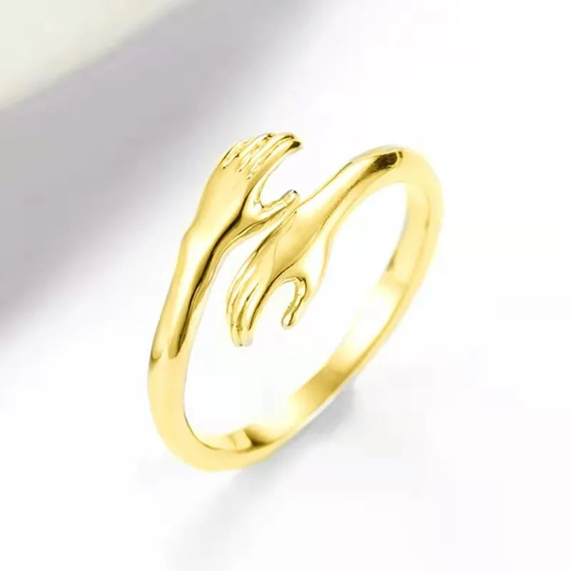925 Sterling Silver Hugs Ring