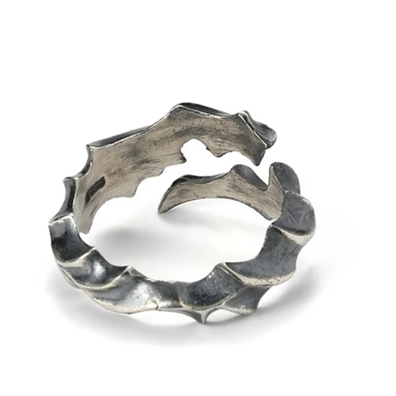 925 Sterling Silver Flame Ring