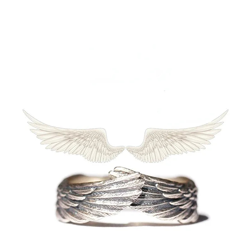 Stainless Steel Feather Ring