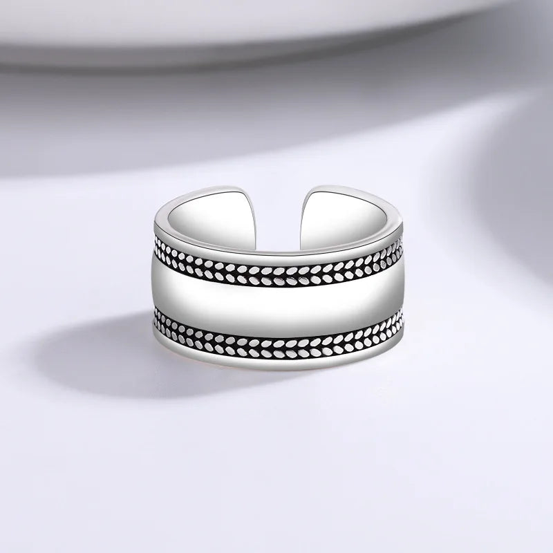 925 Sterling Silver Curve Ring