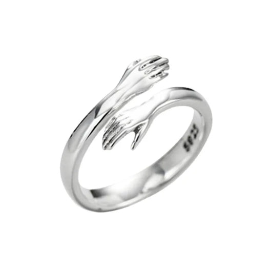 925 Sterling Silver Hugs Ring