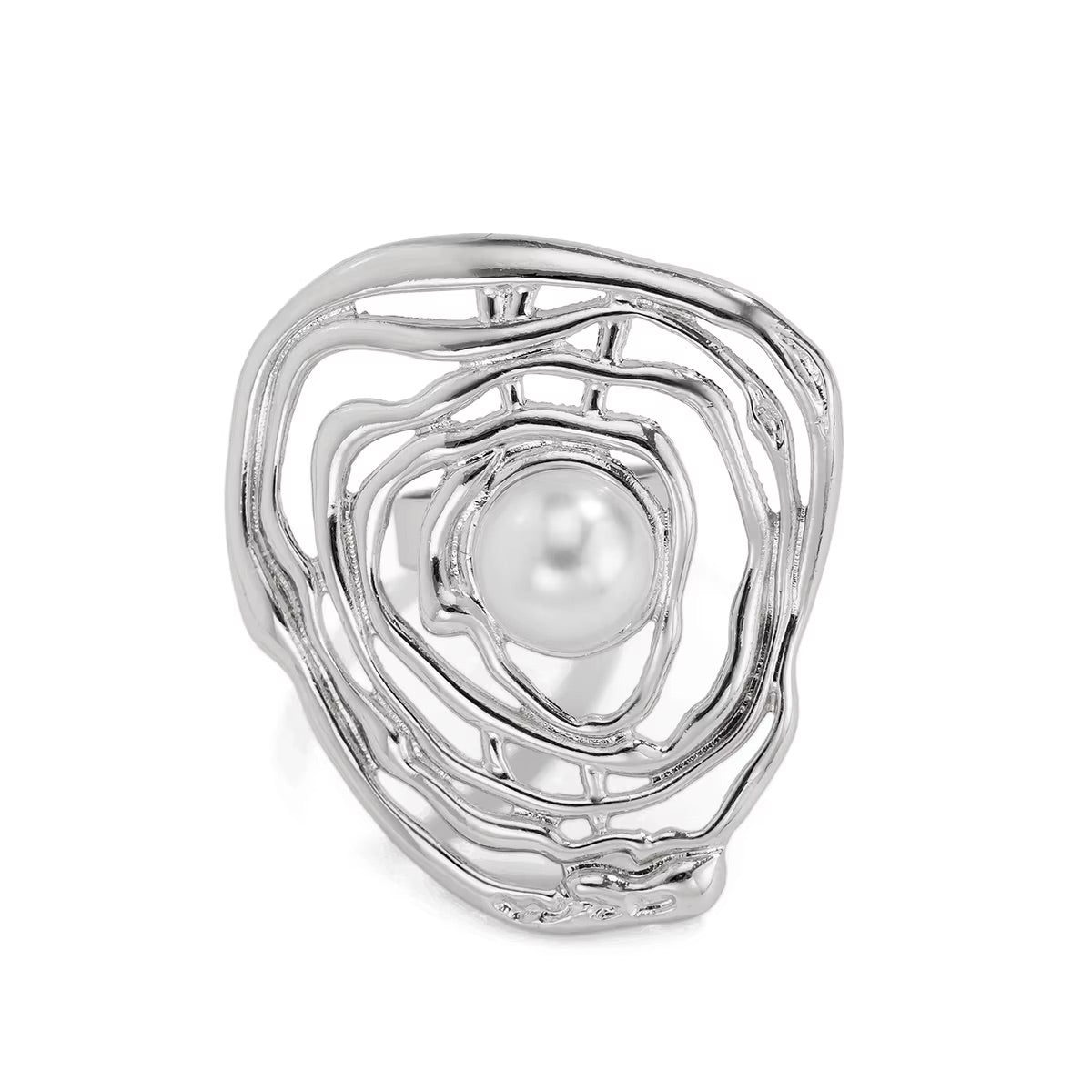 Stainless Steel Flower Ring
