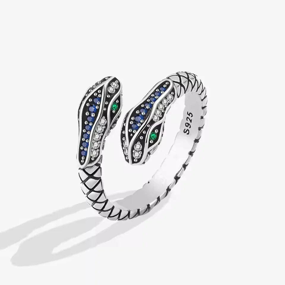 925 Sterling Silver Snake Ring