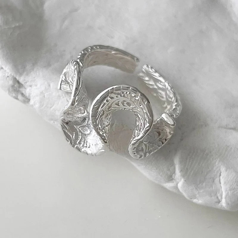 Stainless Steel Wave Ring