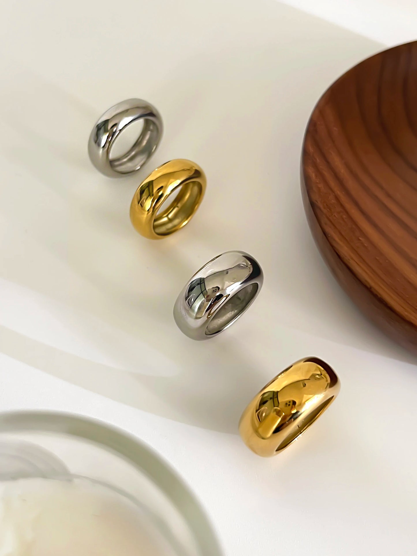 18K Gold Plated Pattern Ring