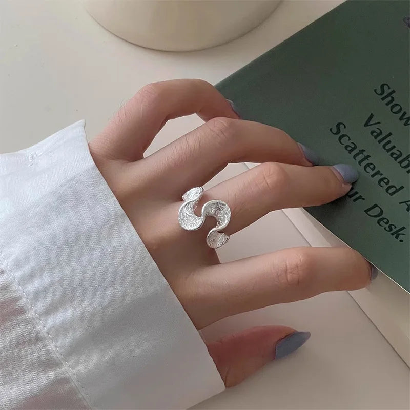 Stainless Steel Wave Ring